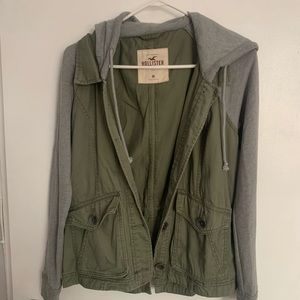 Hollister green/grey jacket!